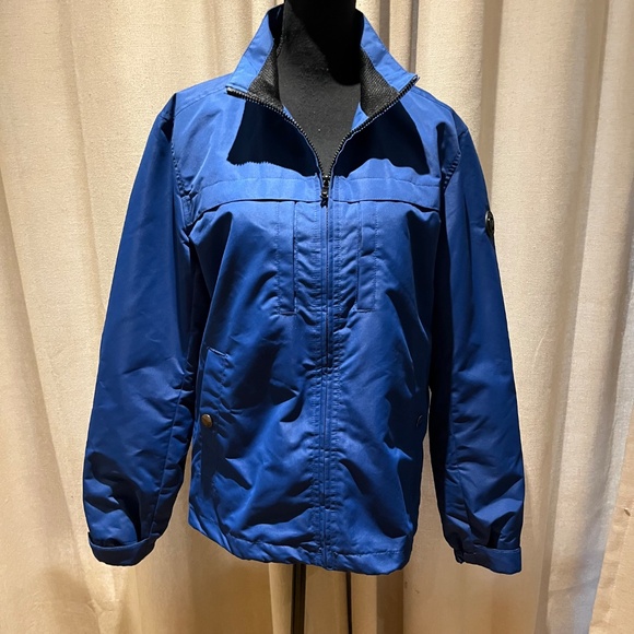 Michael Michael Kors Blue Zip Front Jacket Women’s Small - Picture 2 of 15